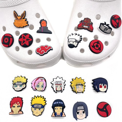 20Pcs Naruto Anime Shoes Charms Croc Shoes Pins Jibbitz Accessories Decoration - Picture 4 of 8