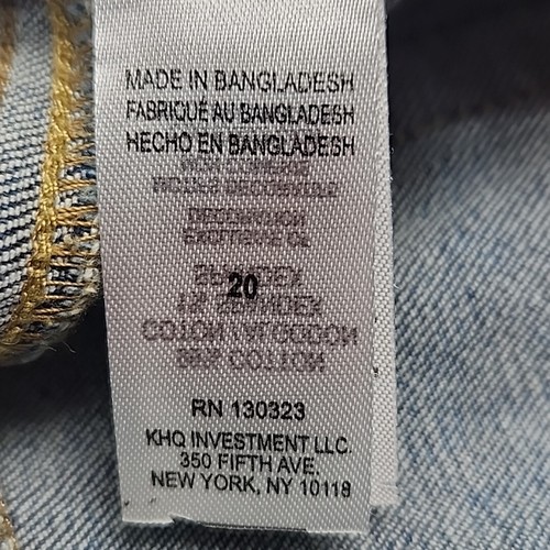 Lucky Brand Jeans Classic Straight Medium Wash Boys Sz 20 Cinch Waist 30" Inseam - Picture 11 of 17