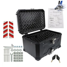 Motorcycle Luggage Waterproof Tail Box Scooter Trunk Storage Top Case 65L
