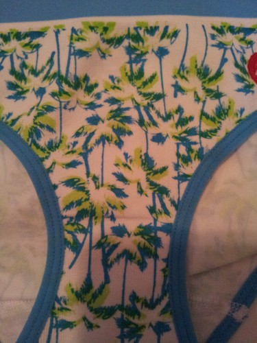 Girls Blue Tropical Palm Trees Hipster Style Panties Size S(7/8) Tagless NWT - Picture 4 of 9