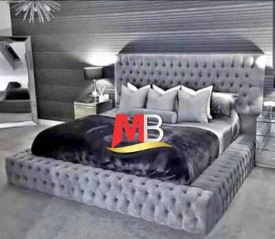 AMBASSADOR PARK LANE BED FRAME DOUBLE KING SUPER KING PLUSH FABRIC