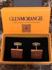 GLENMORANGIE SIGNET CUFF LINKS EXQUISITE IN GIFT BOX CUFFLINKS ULTRA RARE NEW