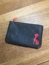 Betty Boop Travel Makeup Bag Purse Black Sequin Zipper Closure