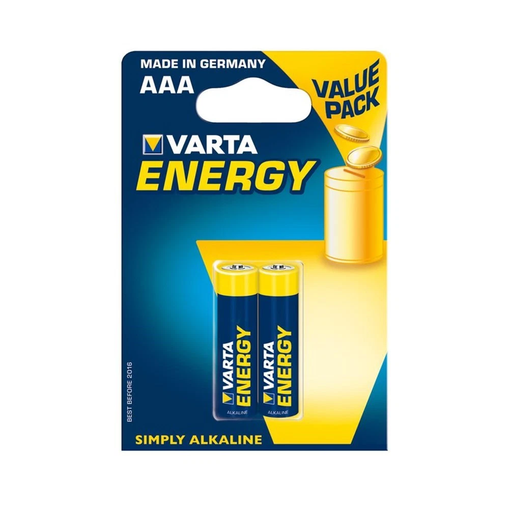 Varta High Energy 4 AAA Size Alkaline Batteries