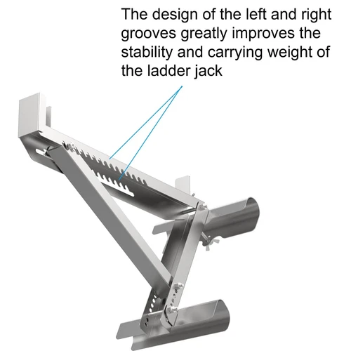 2XSteel Ladder Jacks 550KG Stage Up Work Ladder Stander Stabiliser 18 inch Width - Picture 6 of 13