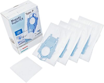 X12 Brandneu Original Bosch Typ-P Staubsaugerbeutel & Filter 468264