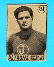 Yugoslav football soccer card 1950s PETRONE Brazil CA Juventus futebol Sao Paulo
