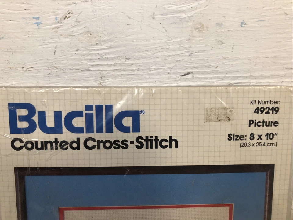 New Vintage Men Are Only Boys Counted Cross Stitch Kit Bucilla 49219 11” X14” - Image 3 of 4