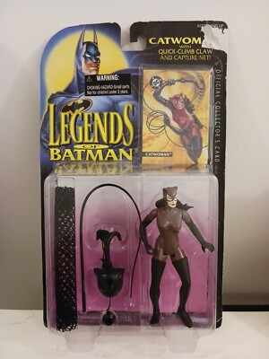 Kenner 1994 Legends of Batman CATWOMAN with Quick-Climb Claw & Capture Net