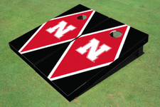 University of Nebraska Red and Black Matching Diamond Cornhole Boards