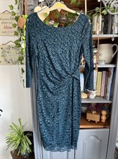 Précis Teal Lace Stretch Dress Size 6 Brand New With Tags 