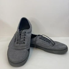 Vans (TB4R)”Off the Wall”Classic LaceUp Gray Skate Shoes Womens size 9.5 Mens 8