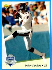 DEION SANDERS 1993 Upper Deck NFL Experience Card #26 (ex-mt) Atlanta Falcons