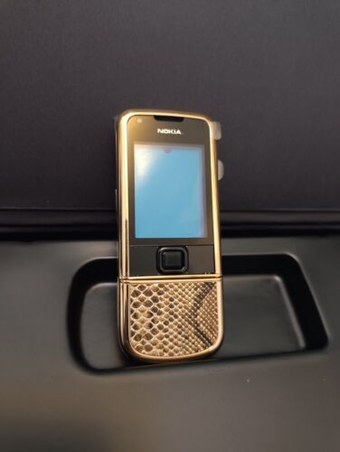 LUXURY NEW Nokia 8800e Arte Gold Python Skin Edition Cover Housing Covers Case - Picture 2 of 15