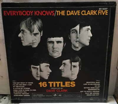 英LP Dave Clark Five Everybody Knows SX6207 	COLUMBIA /00260 The Dave Clark Five Everybody Knows UK Import Record SX6207 | eBay