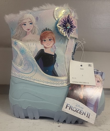 Toddler Girls Frozen II DISNEY Winter Boots BOOTS LIGHT UP SIZE 5 ELSA Anna - 第 1/7 張圖片
