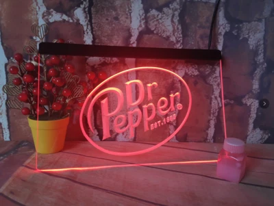 Dr Pepper LED Neon Light Sign for bar pub party gift home room decore size 12 x8
