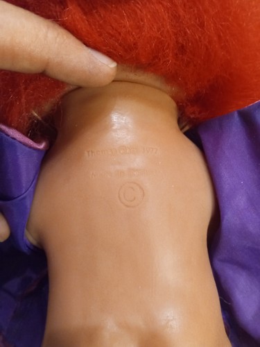 ❤️ 1977 DAM Magician Troll 9" Doll Rare Norfin Red Hair Denmark Ace Tico Russ - Picture 9 of 17