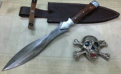 Custom Hand crafted knife king's Damascus Steel Double Edge Dagger