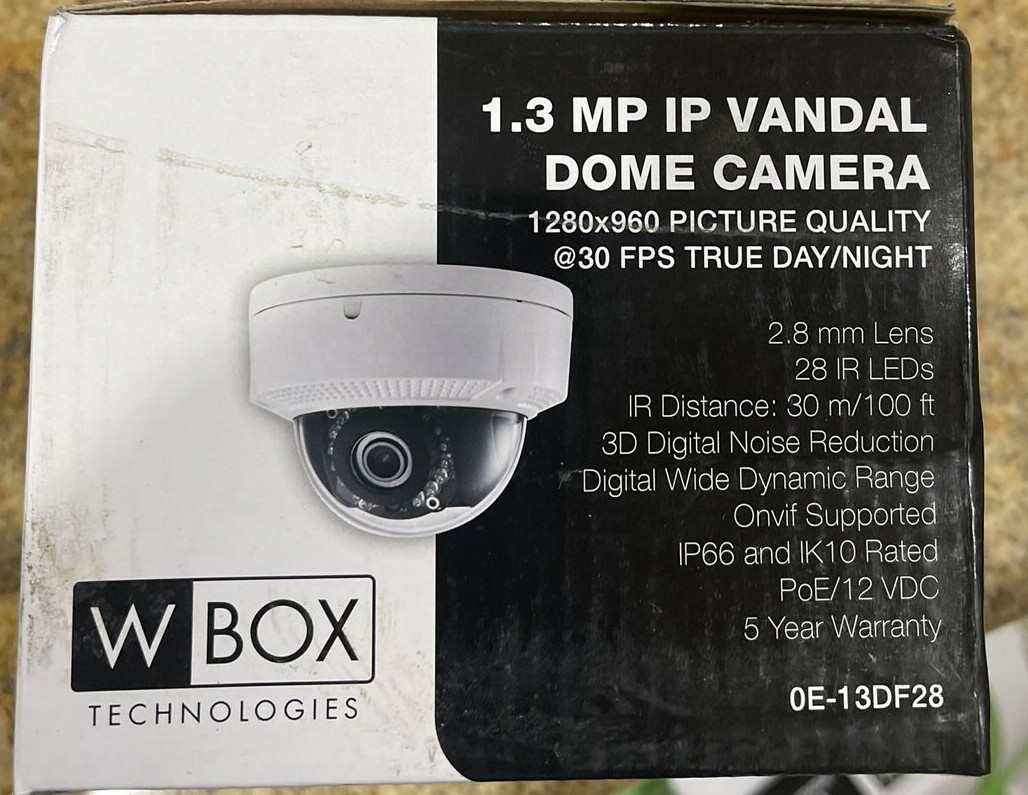 dome camera wbox ip camera setup