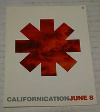 Red Hot Chili Peppers Californication Card Handbill Promo 4" x 6" Never Used Htf