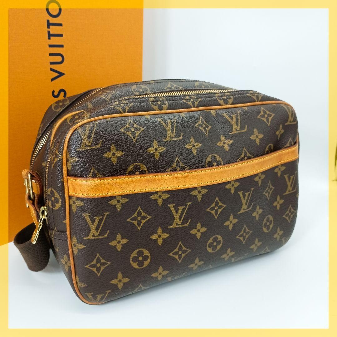 Louis Vuitton Reporter PM Monogram Shoulder Bag Popular Model