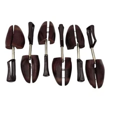 3 Sets Vintage Travel Tree Shoe Keepers Stretchers Rochester Shoe Tree Wood #4