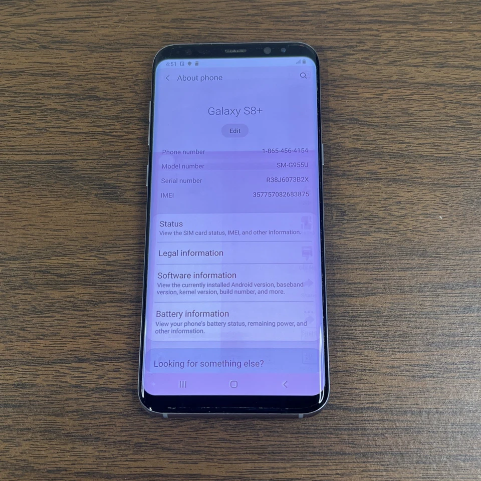 Samsung Galaxy S8 Plus - 64GB - AT&T - SCREEN BURN - Image 2 of 4