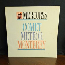 Vintage 1962 Mercury Comet Meteor Monterey Sales Brochure