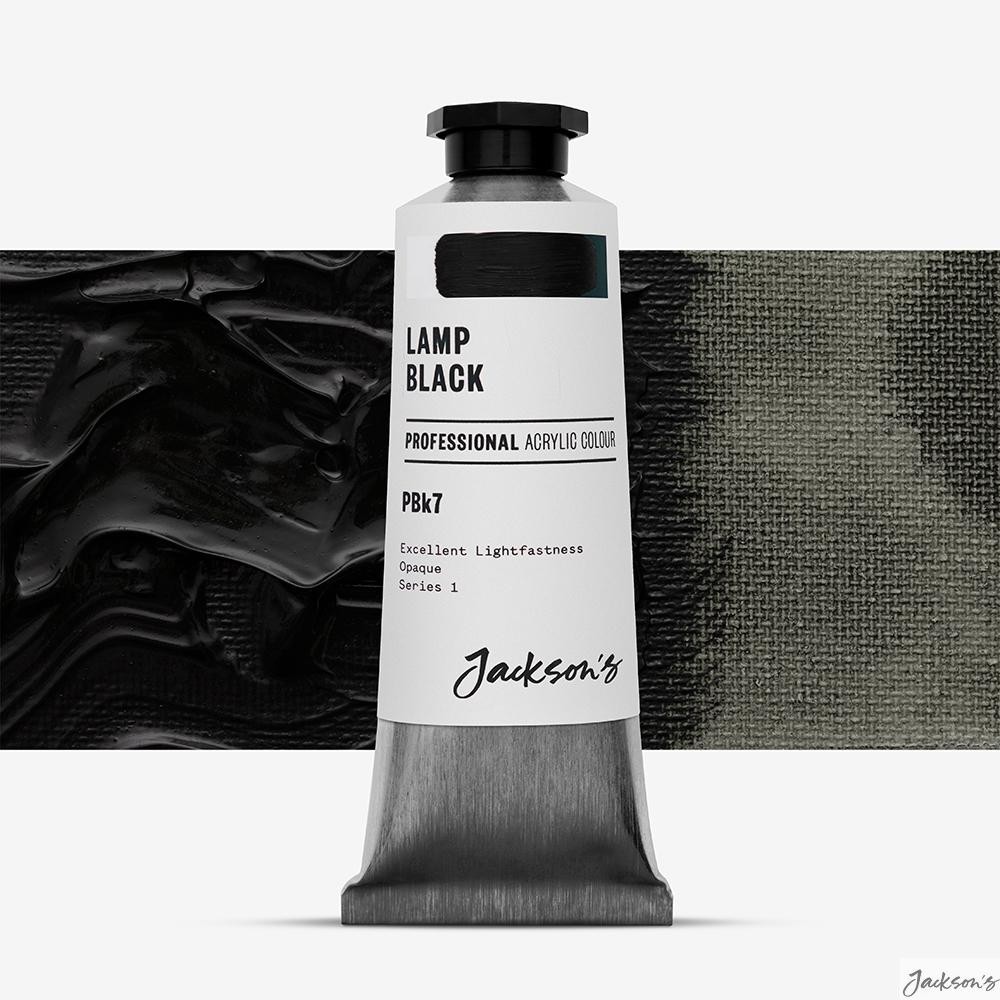 Jackson's : Professional Acrylic Paint : 60ml : Lamp Black : Tube of Organic ...