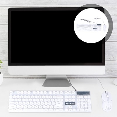 1 Set Computer Keyboard Mausspiele Ergonomische wasserdichte Tastaturmaus