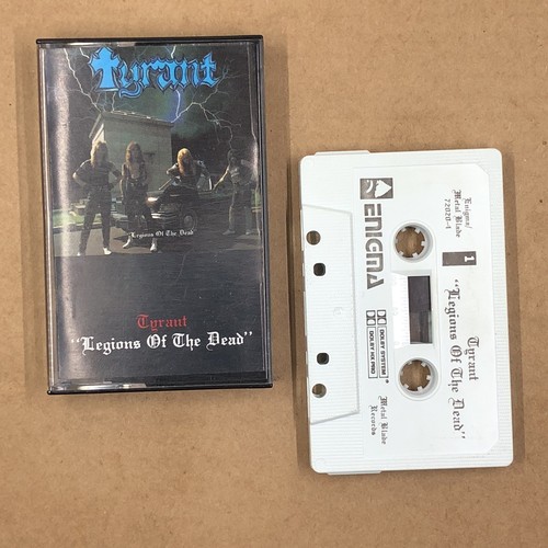 TYRANT Cassette Tape 80s METAL BLADE ENIGMA LEGIONS OF THE DEAD ORIGINAL RELEASE