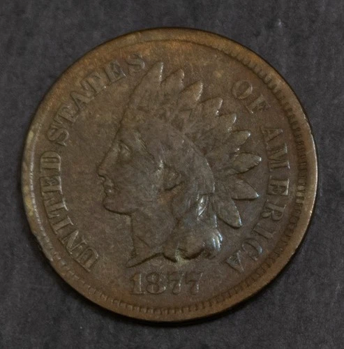 1877 Indian Cent Fine Cleaned Lot 4841