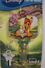 Bambi Disney Schlage SC1 house key blank