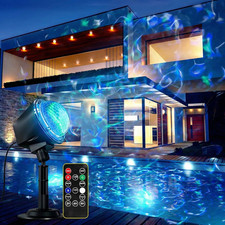 Projector Lights Outdoor 14 Colors Water Wave Ocean Moving Effect Rgbw Led Nigh