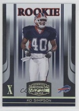 2006 Donruss Gridiron Gear Rookie Gold X's 23/100 Ko Simpson #170 9az