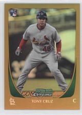 2011 Bowman Draft Chrome Gold Refractor 34/50 Tony Cruz #27 2v3