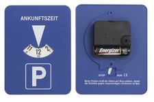 2x Mitlaufende Parkscheibe Parkuhr mit Uhrwerk Auto parken Parkplatz Autouhr PKW