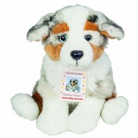 Teddy Hermann Australian Shepherd Welpe Kuscheltier Stofftier Hund PlüSch 22 Cm
