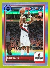 2023-24 Panini Hoops Premium Stock Duop Reath Silver Prizm #111 RC Trail Blazers