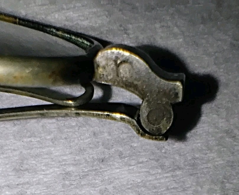 Antique Wire-rectangular Spectacles Sliding Templ… - image 8