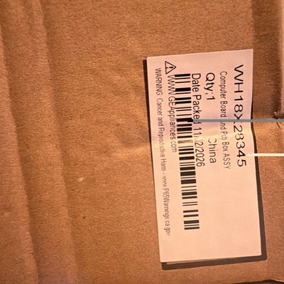 GE WH18X28345 Washer Computer Board Control Board MPN WH18X28345 Qty 1