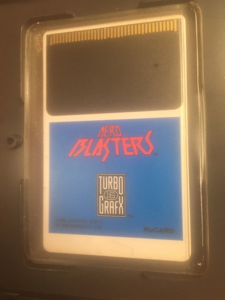 Aero Blasters TurboGrafx-16 Complete CIB Authentic Video Game - Image 3 of 3