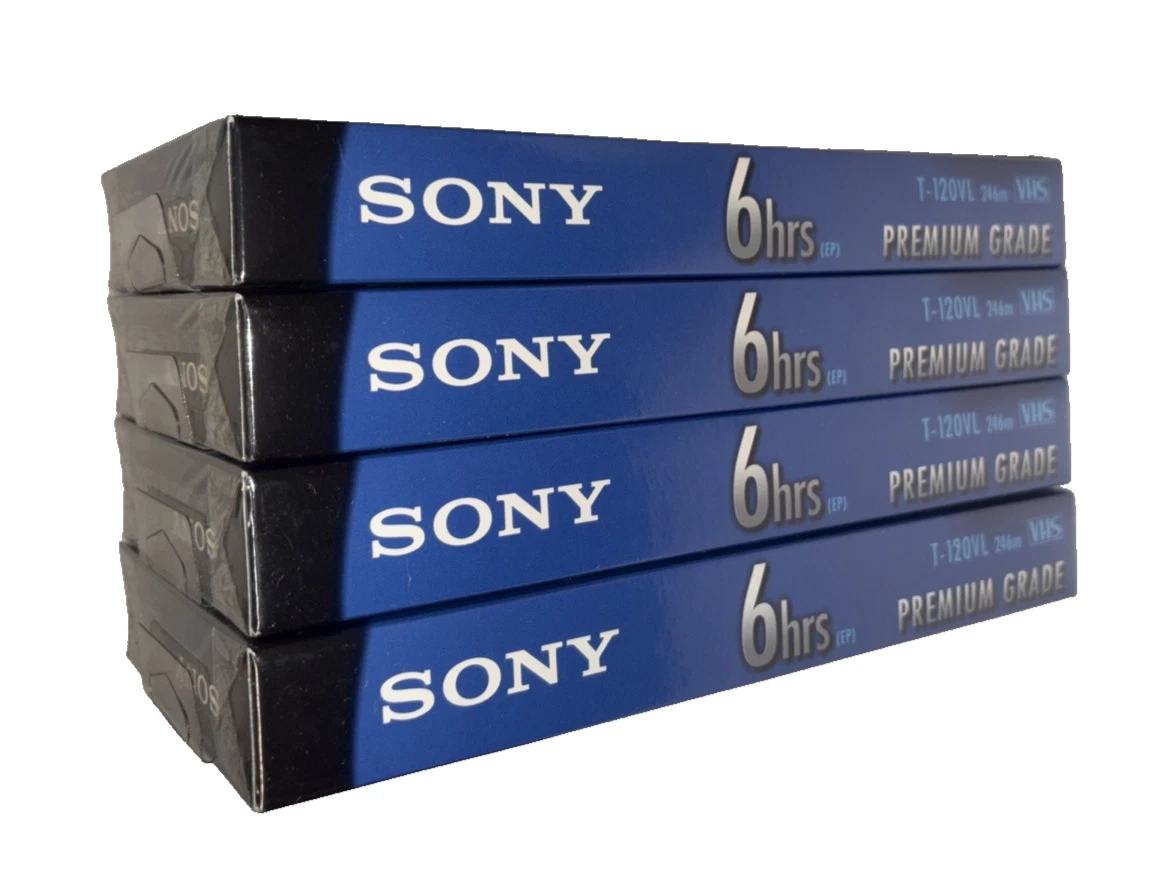 Sony 6 hr VHS Blank VHS Video Tapes Just Listed 2026
