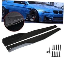 2pcs Universal Car Body Side Skirt Rocker Splitters Diffuser Winglet Wings