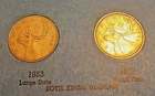 Canadian LG & SM date 1953 quarters RARE to have both 80% silver/extremely nice