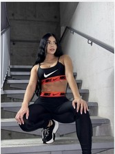 Women  s Two Piece Activewear Set Sports Bra  High Waist Leggings Black