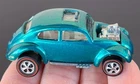 Vintage Hot Wheels Redline 1968 BRIGHT AQUA Custom Volkswagen US - NEAR MINT+