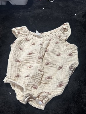 Shien Baby Size 1-3M Brown Sun One Piece