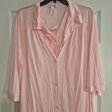 Vanity Fair Gown And Robe Housecoat Womens 3XL Gown Pullover Robe Buttons...